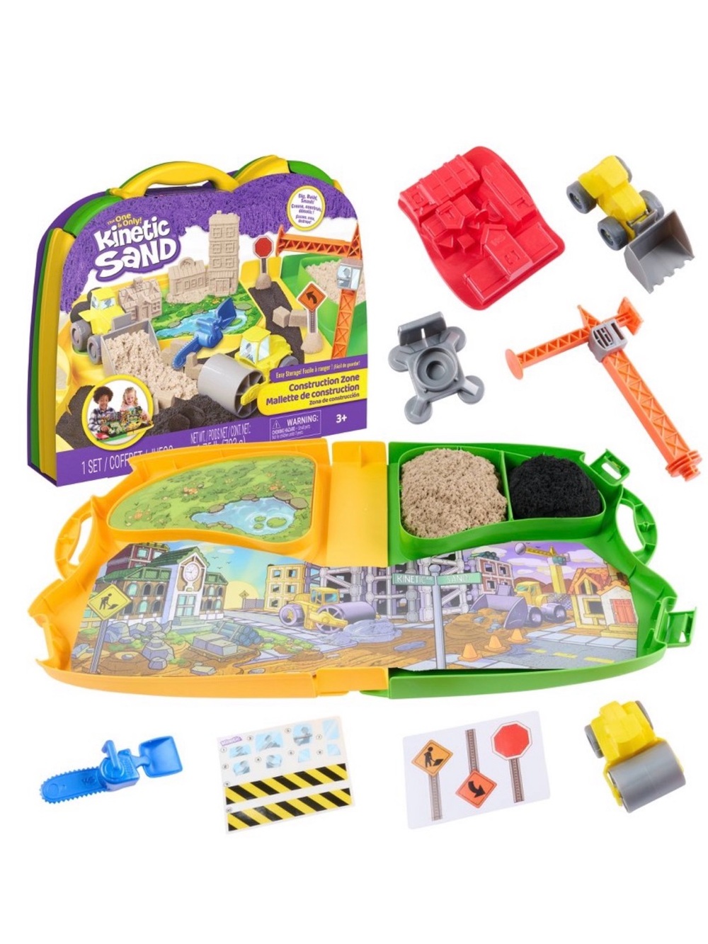 Kinetic Sand Construction Zone Playset - Multicolor